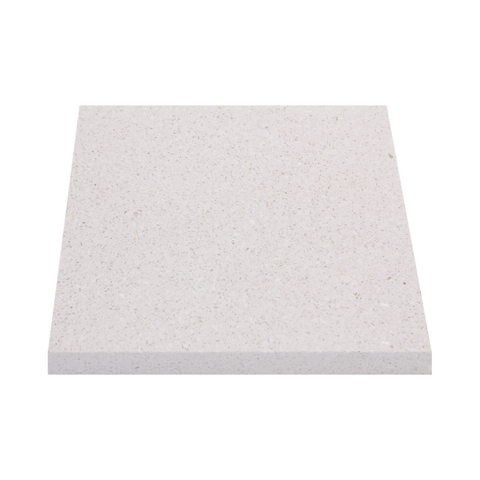 Matte ivory white non-slip prefabricated terrazzo floor tile 2002