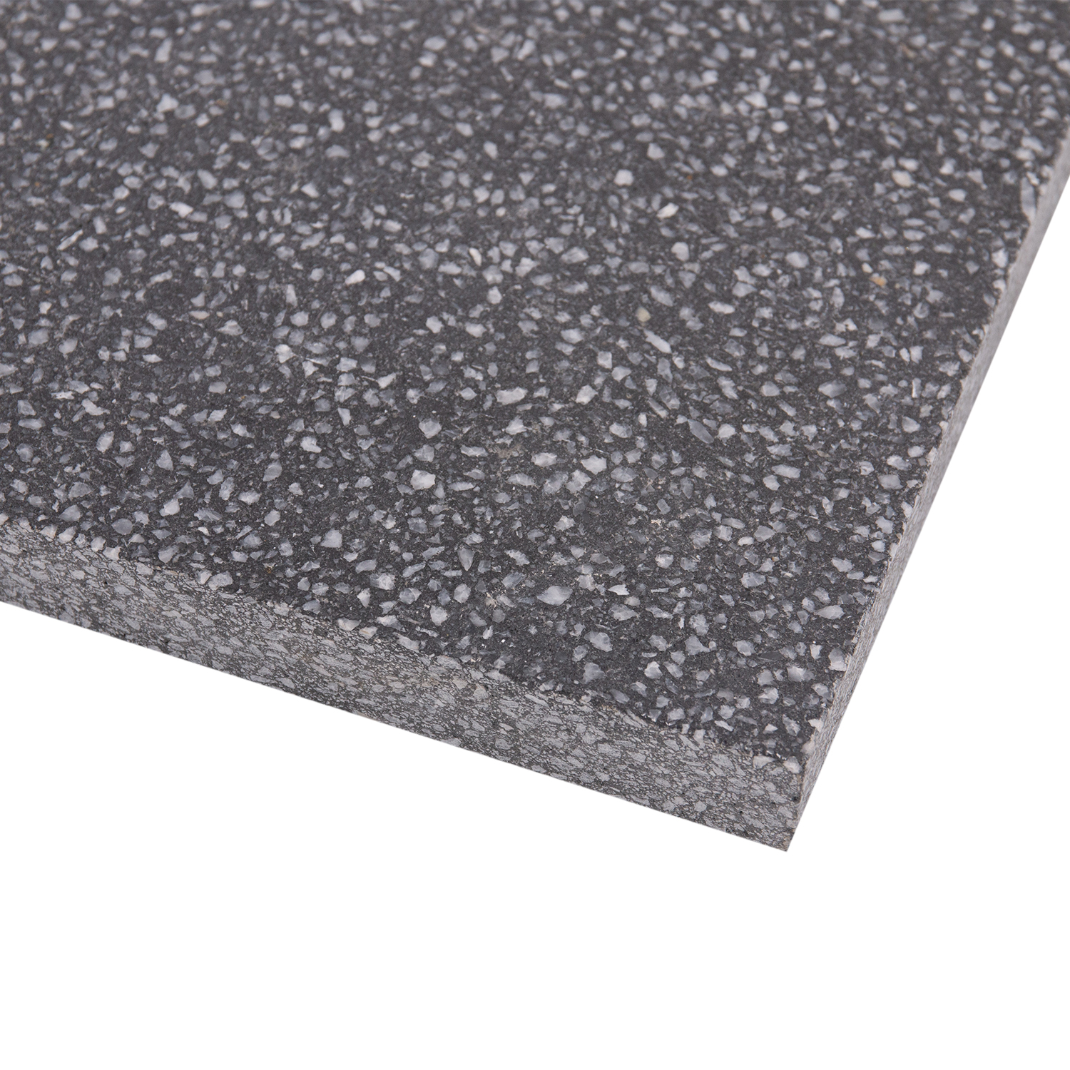 High quality matte black terrazzo floor tile 2004