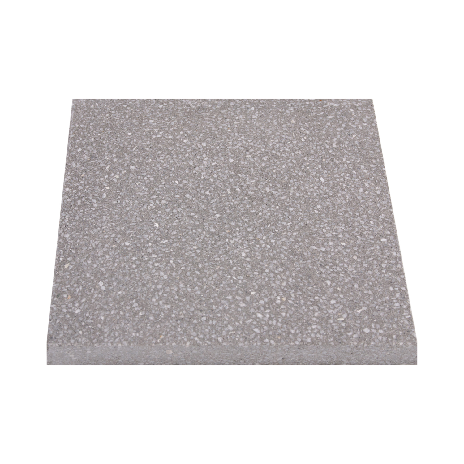 Gray terrazzo floor tiles with small stone particles 2001