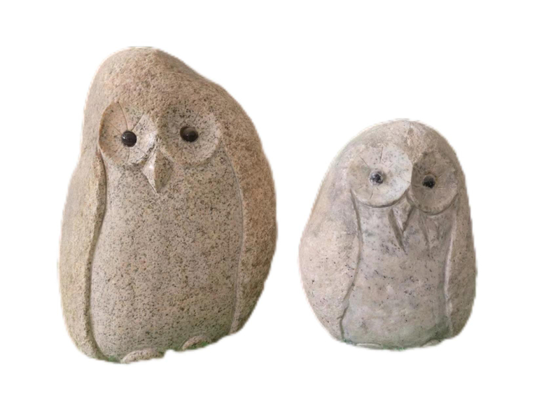  Owl carvings made of natural marble