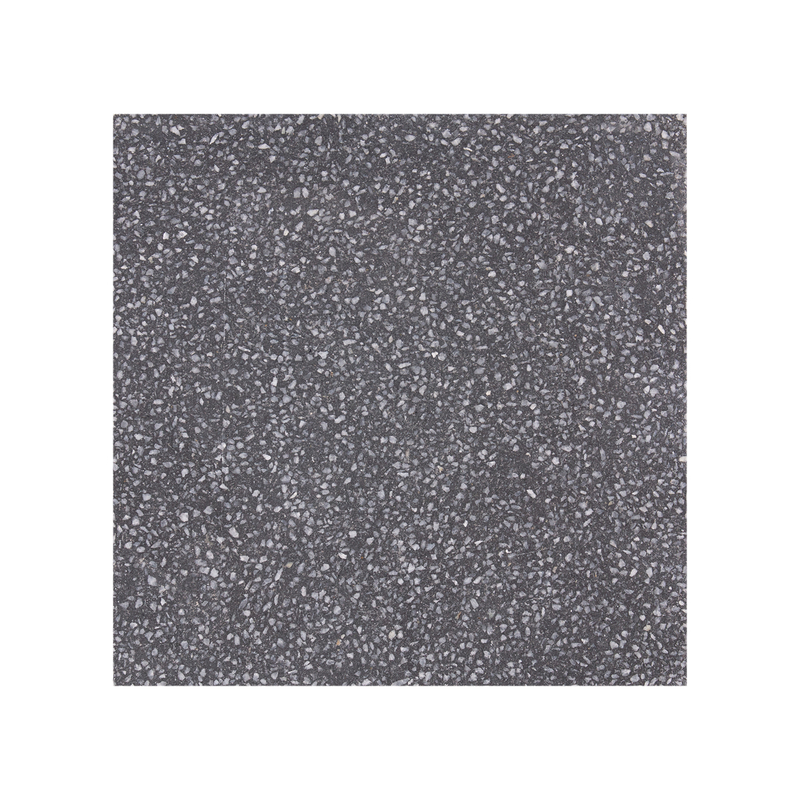 High quality matte black terrazzo floor tile 2004