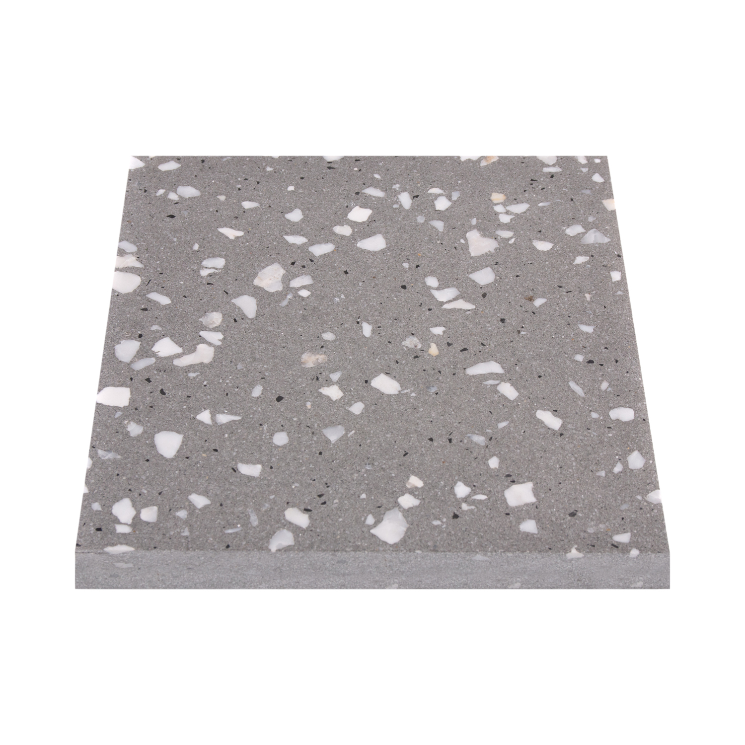 High quality grey terrazzo floor tiles for the courtyard 409 