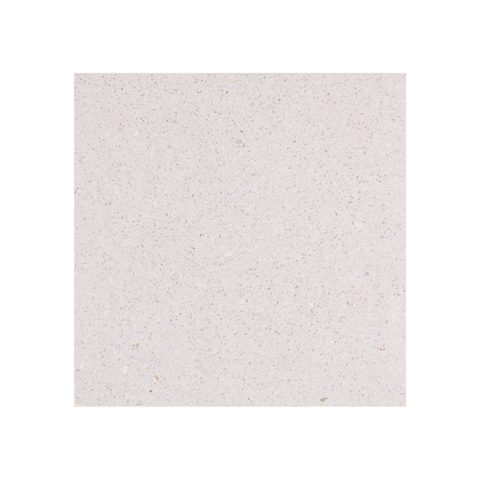 Matte ivory white non-slip prefabricated terrazzo floor tile 2002