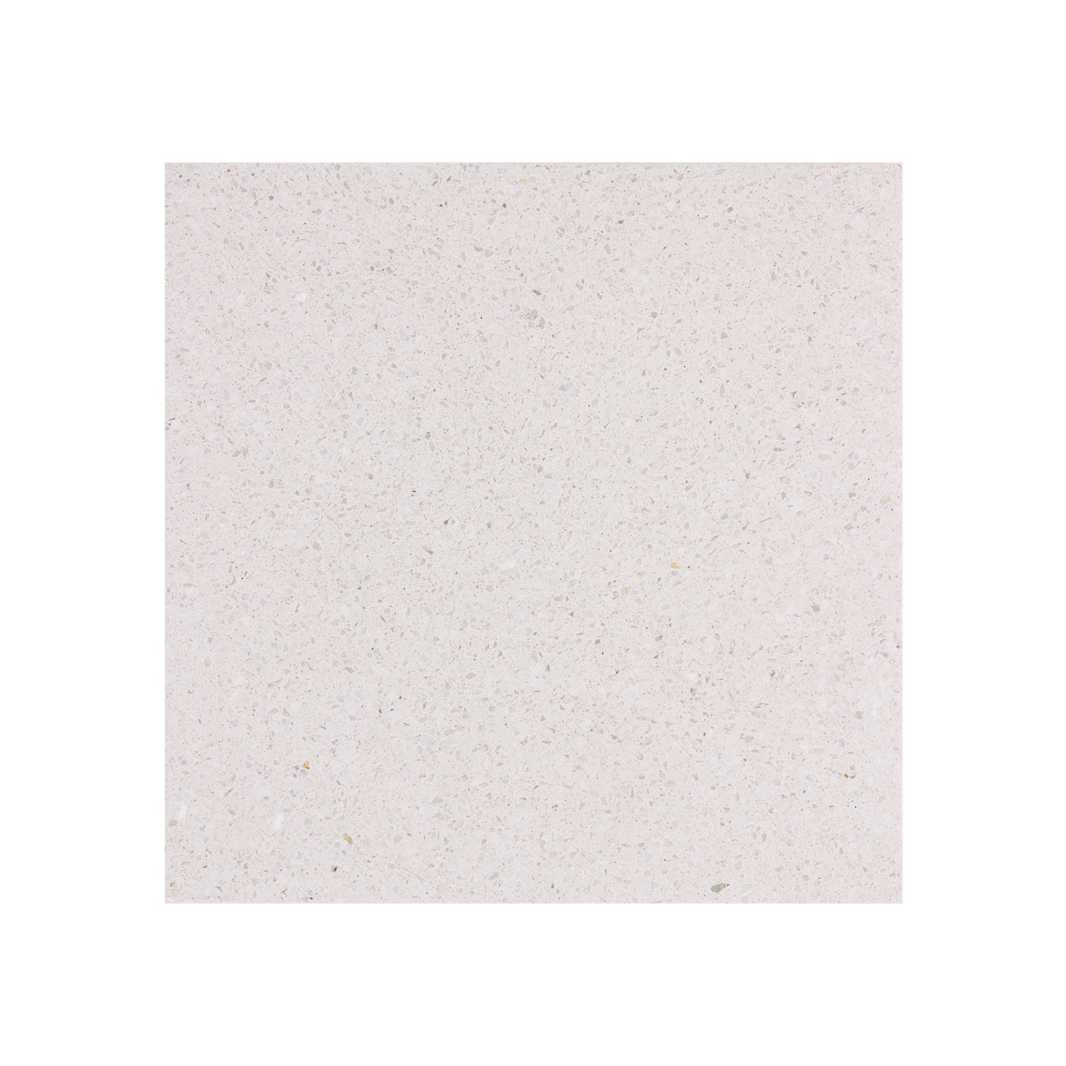 Matte ivory white non-slip prefabricated terrazzo floor tile 2002