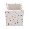 Square terrazzo simple green plant basin