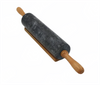 Marble rolling pin with wooden handle for kitchen