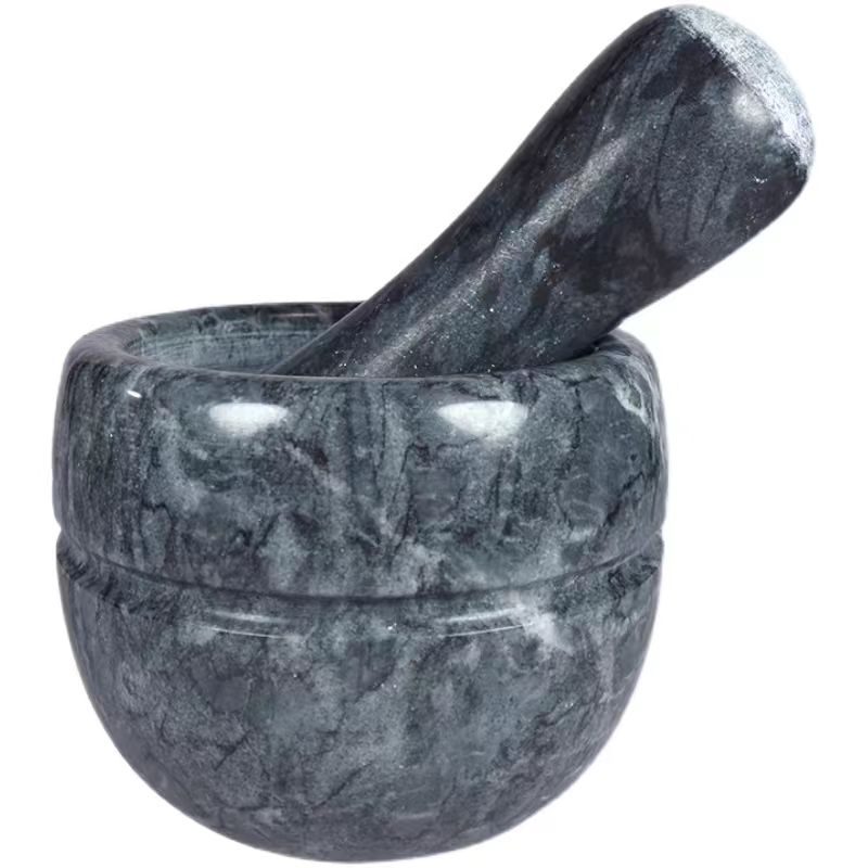 Durable marble pestle and mortar for kitchen