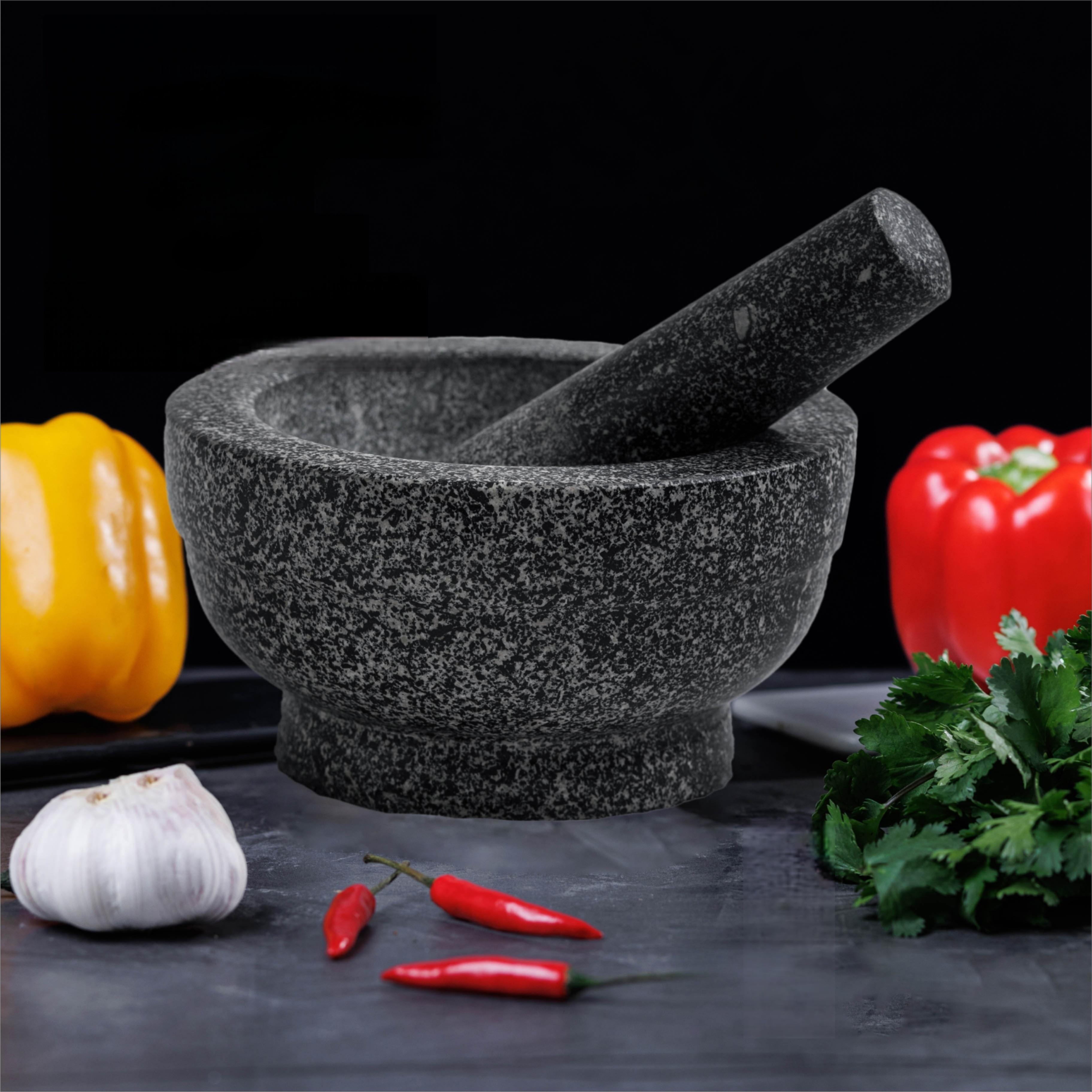 High quality granite pestle and mortar for the kitchen