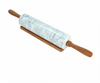 Marble rolling pin with wooden handle for kitchen