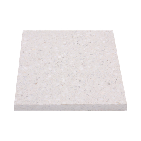 Elegant fashion beautiful pearl white terrazzo floor tile 2006