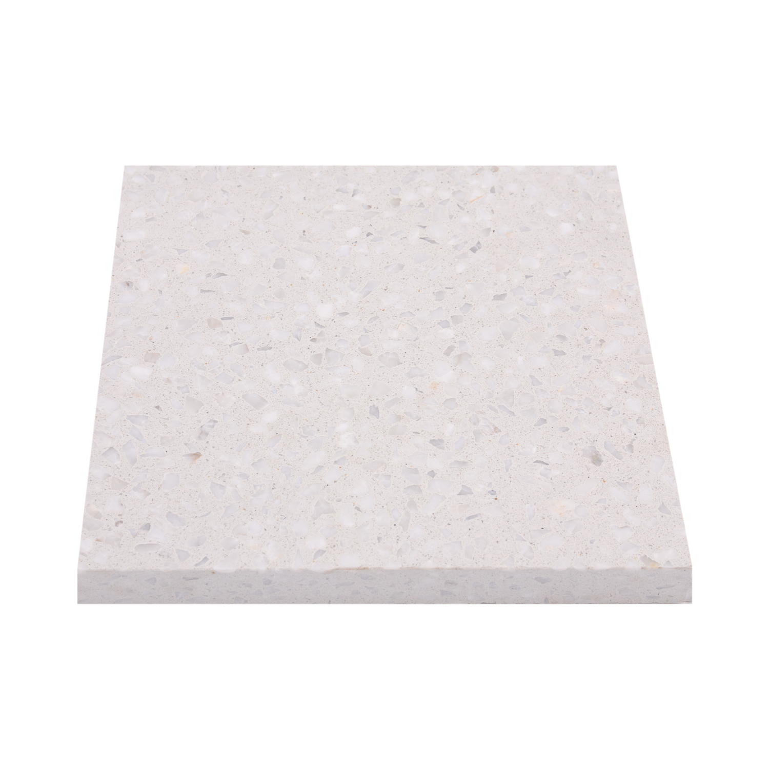 Elegant fashion beautiful pearl white terrazzo floor tile 2006