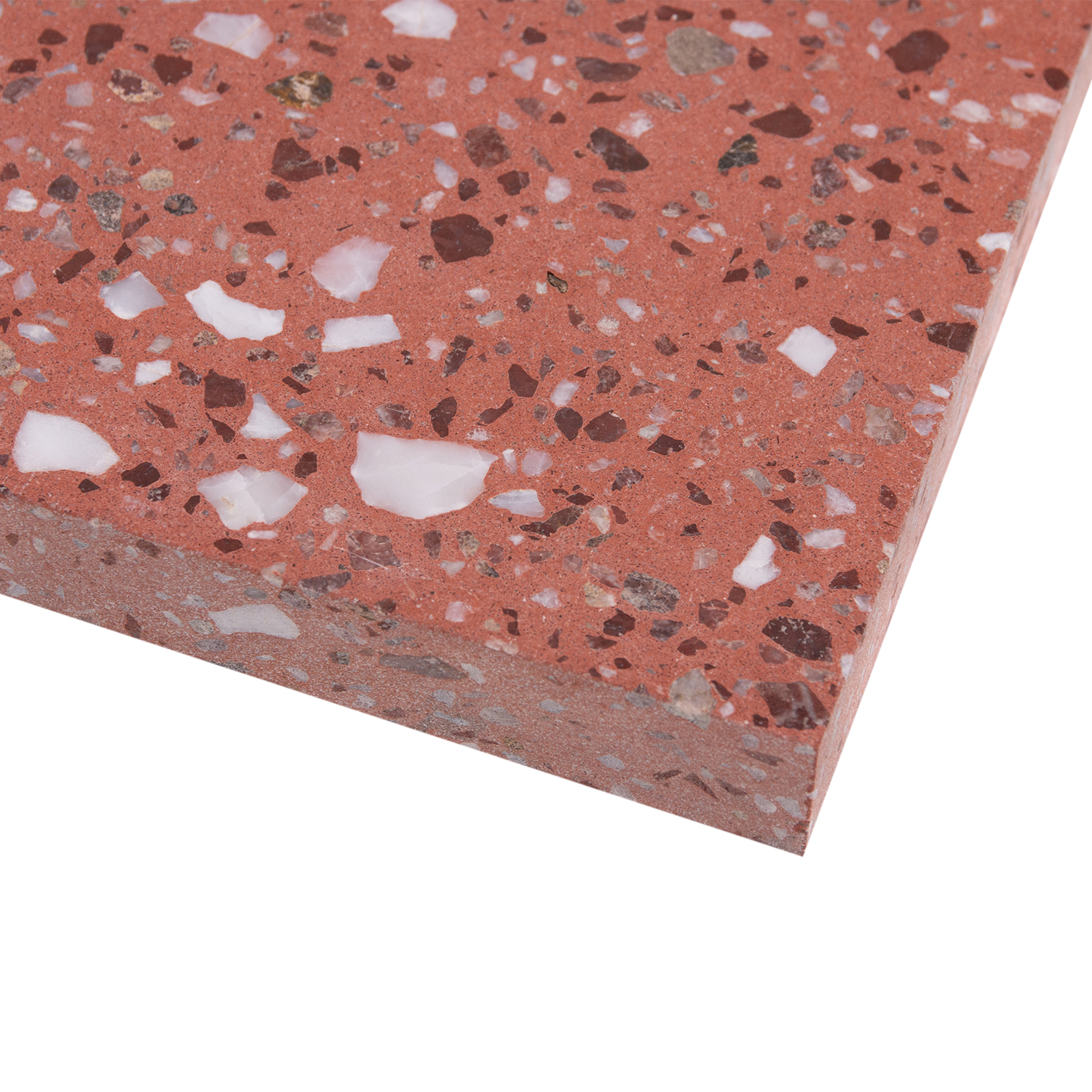 Color terrazzo turned living room and dining room special floor tile