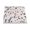 Non-slip matte soft light carved terrazzo floor tiles 2033